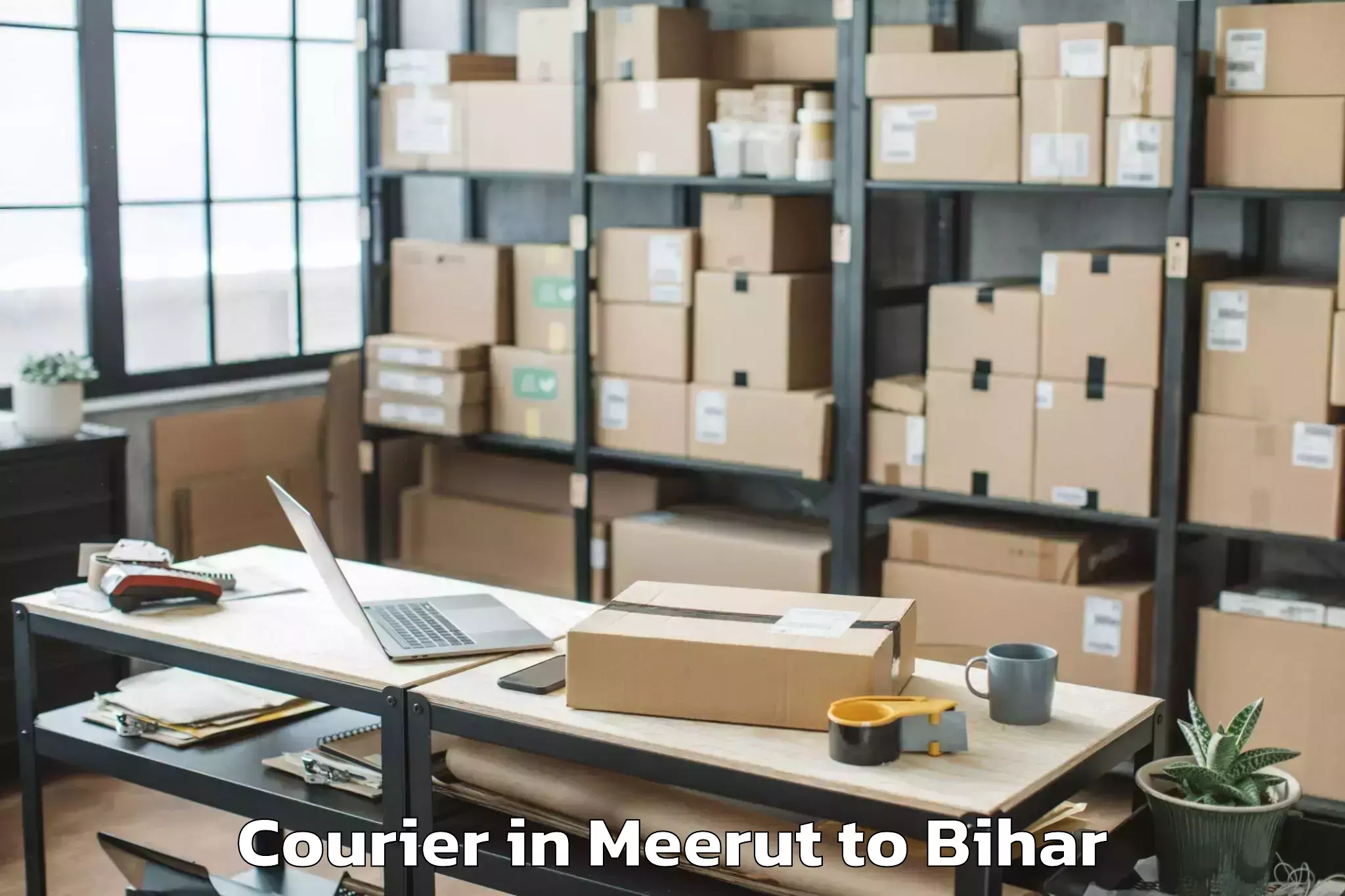 Top Meerut to Dighwara Courier Available